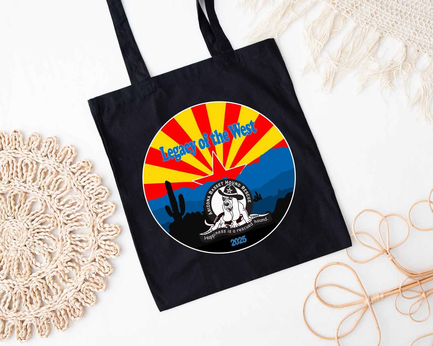 Desert Basset Hound Heritage Tote
