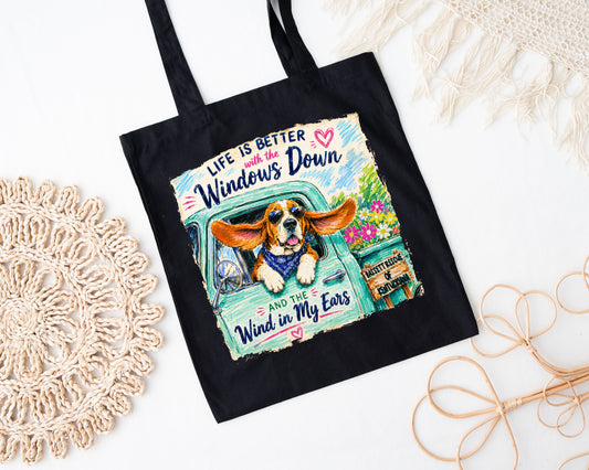 Life is Better with a Basset Tote