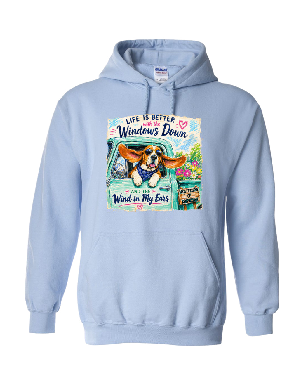 Life is Better with a Basset Hoodie