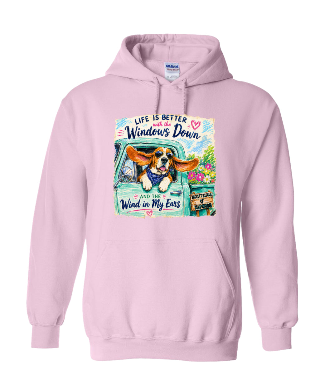 Life is Better with a Basset Hoodie