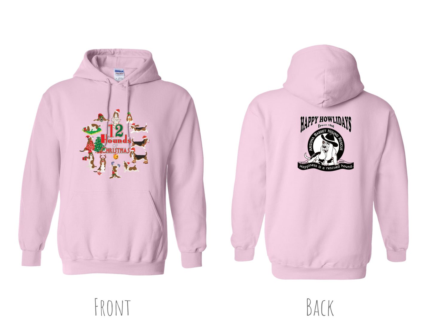 12 Hounds of Christmas Hoodie