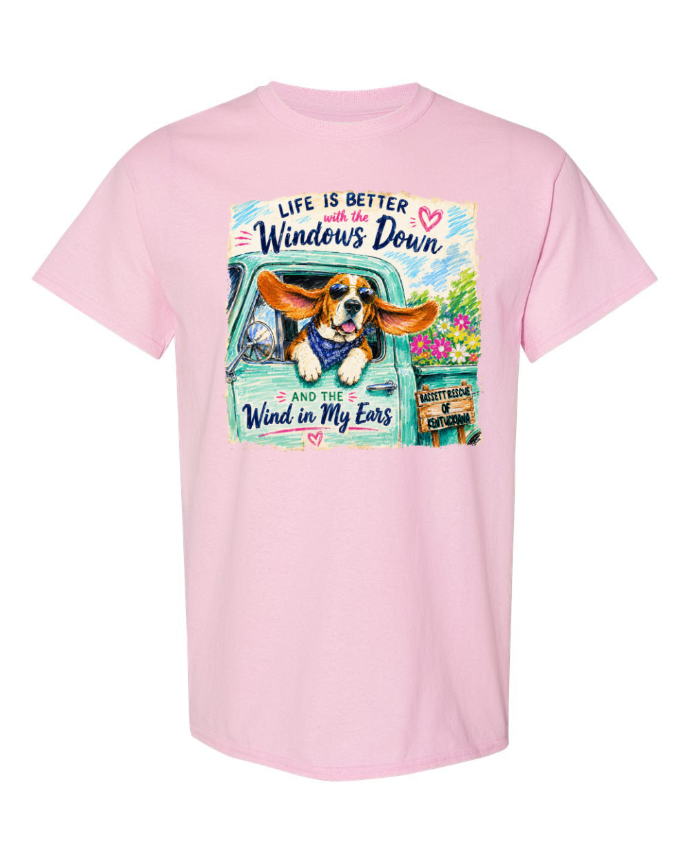 Life is Better with a Basset T-shirt