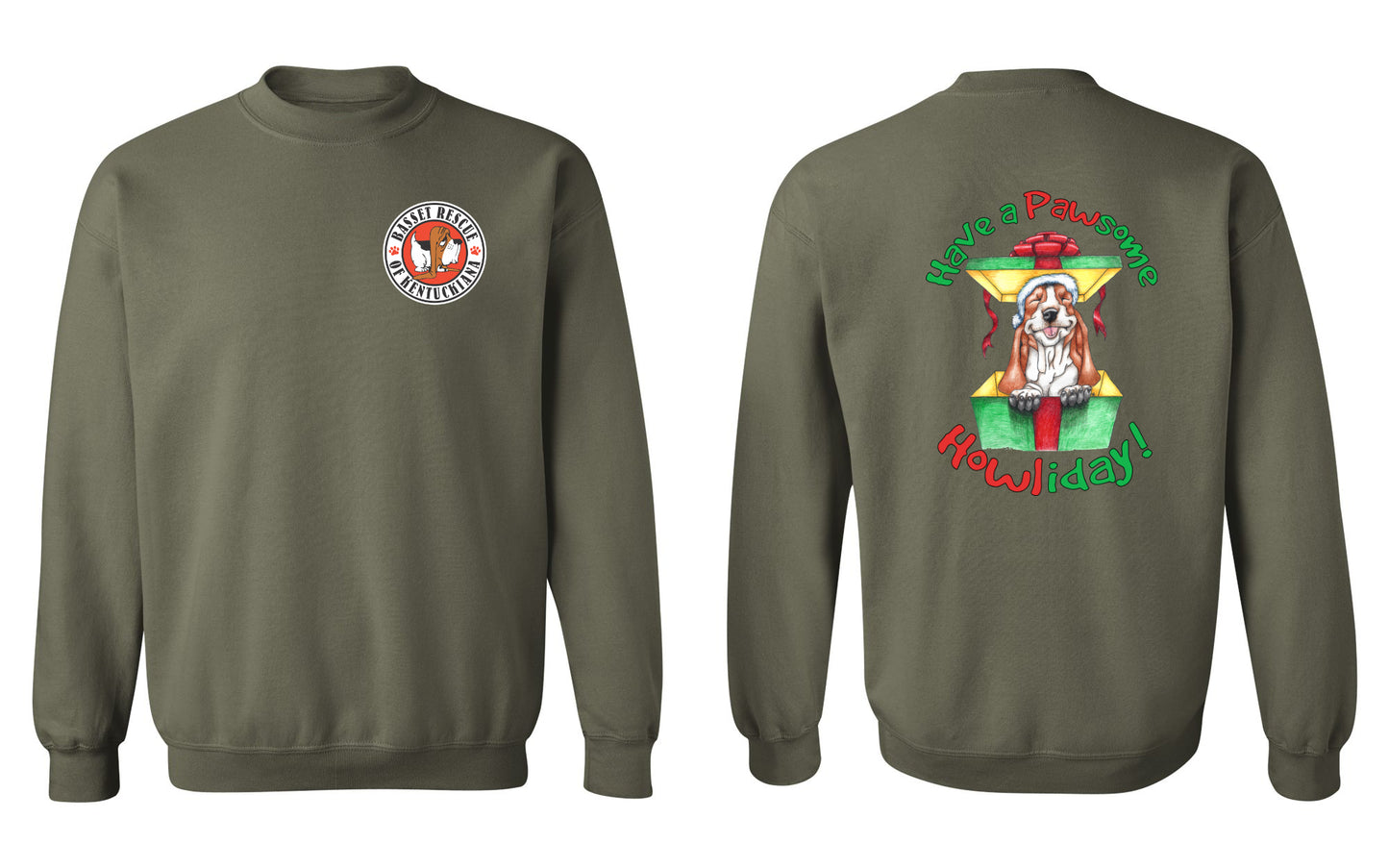 Holiday Basset Sweatshirt