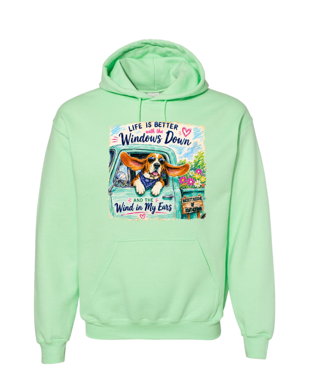 Life is Better with a Basset Hoodie