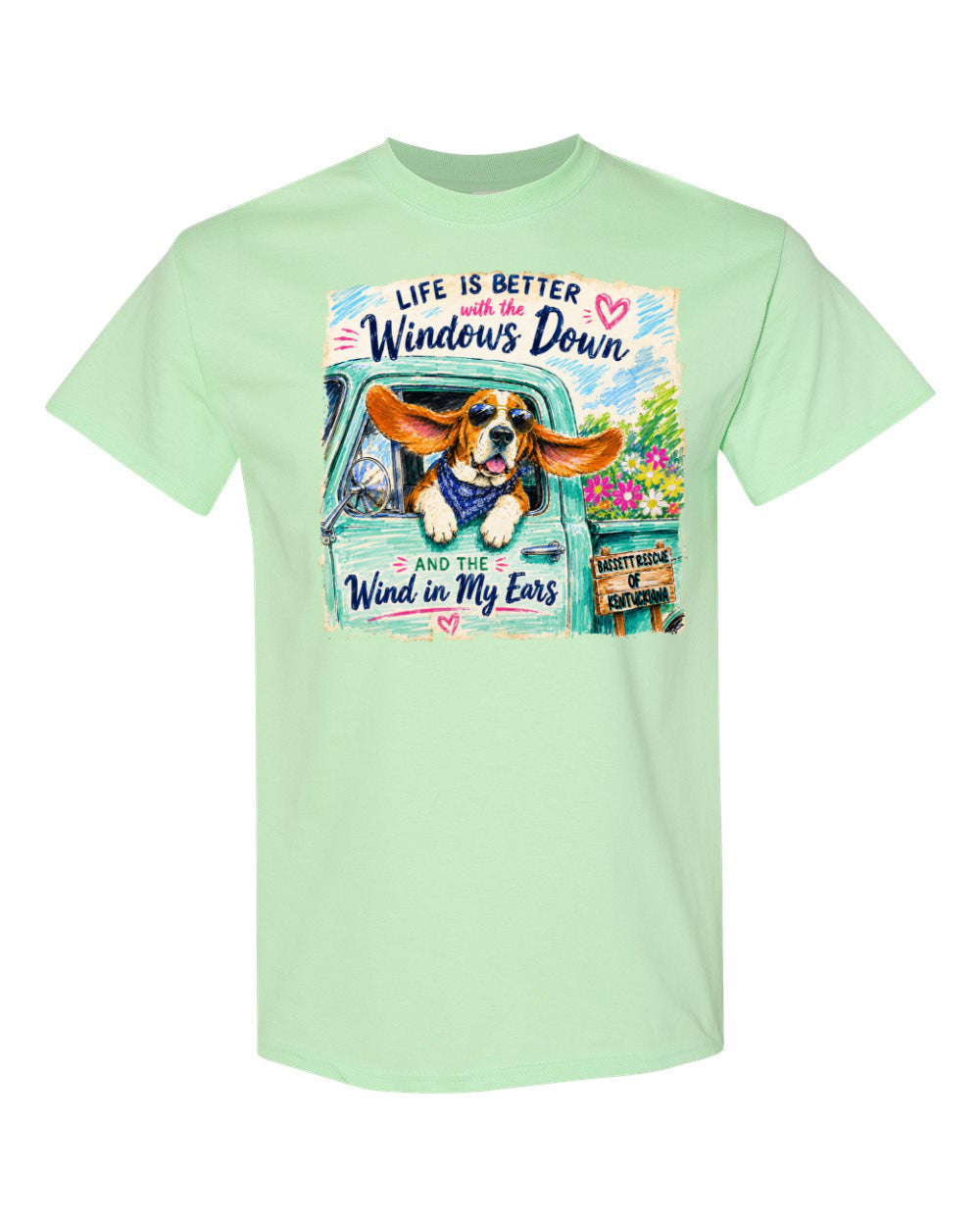 Life is Better with a Basset T-shirt
