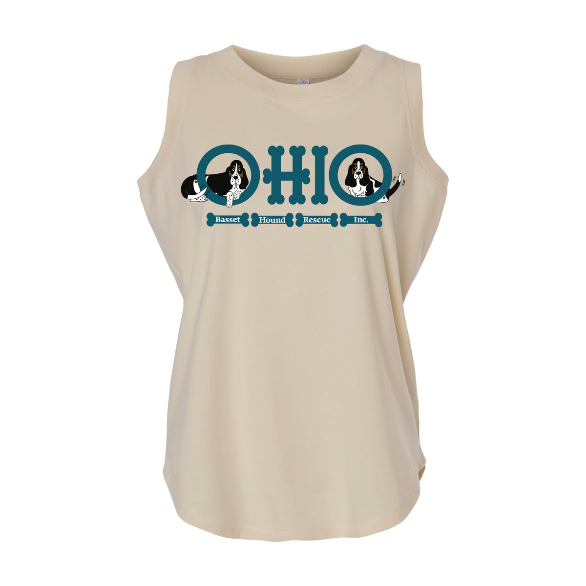 Ohio Basset Hound Logo Women's Sleeveless