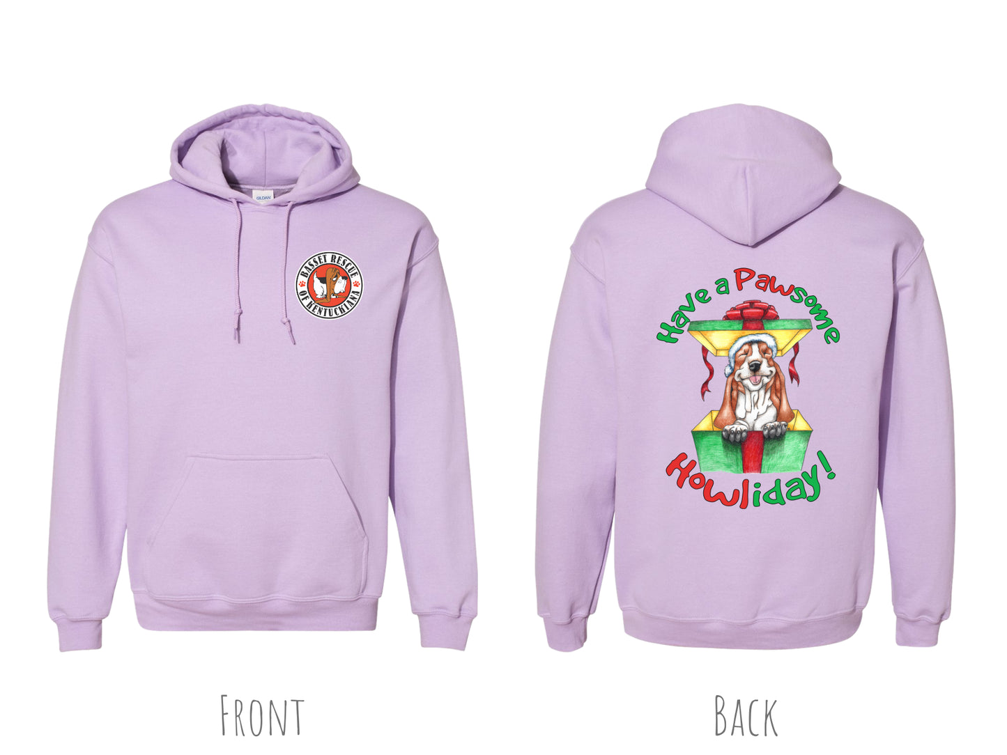 Holiday Basset Hoodie *7 COLORS*