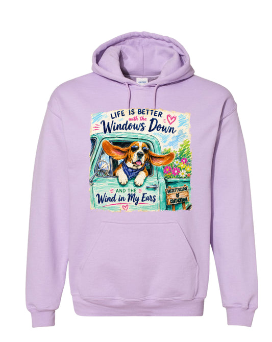 Life is Better with a Basset Hoodie