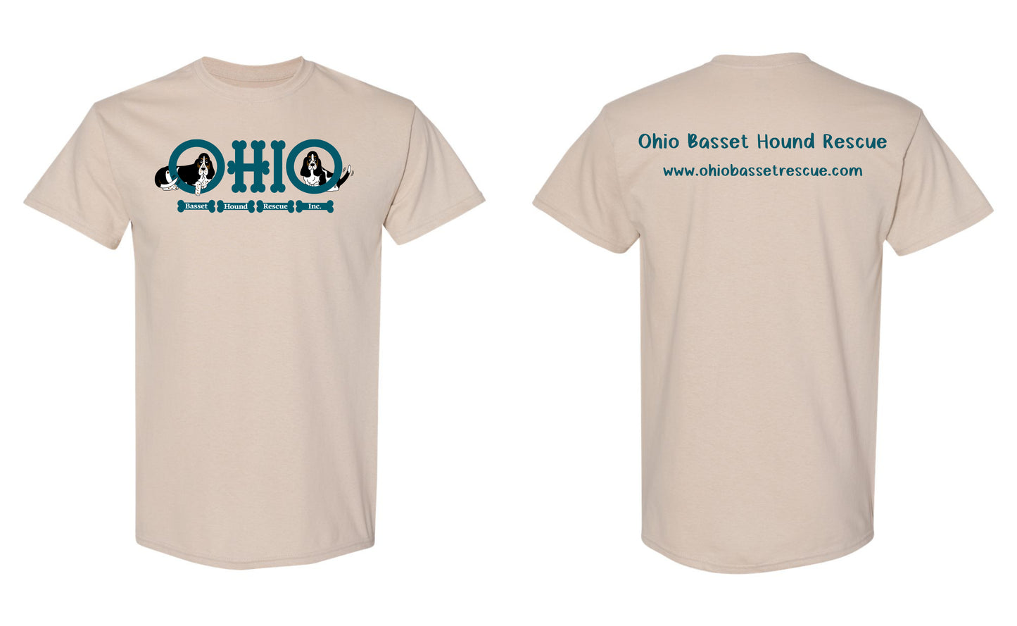 Ohio Basset Hound Rescue Logo Shirt