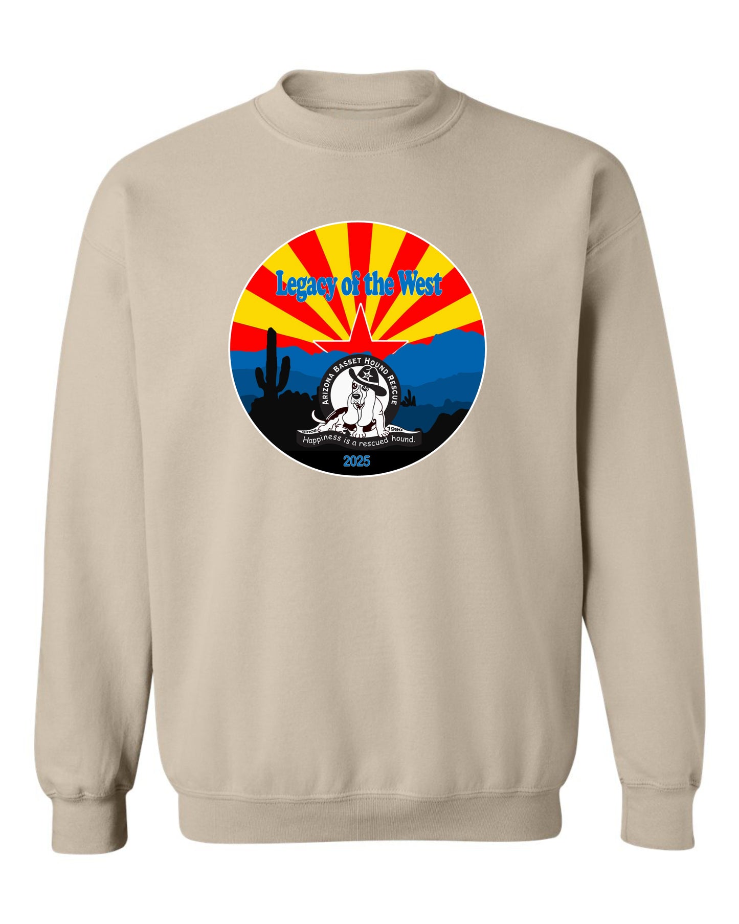 Desert Basset Hound Heritage Pullover Sweater