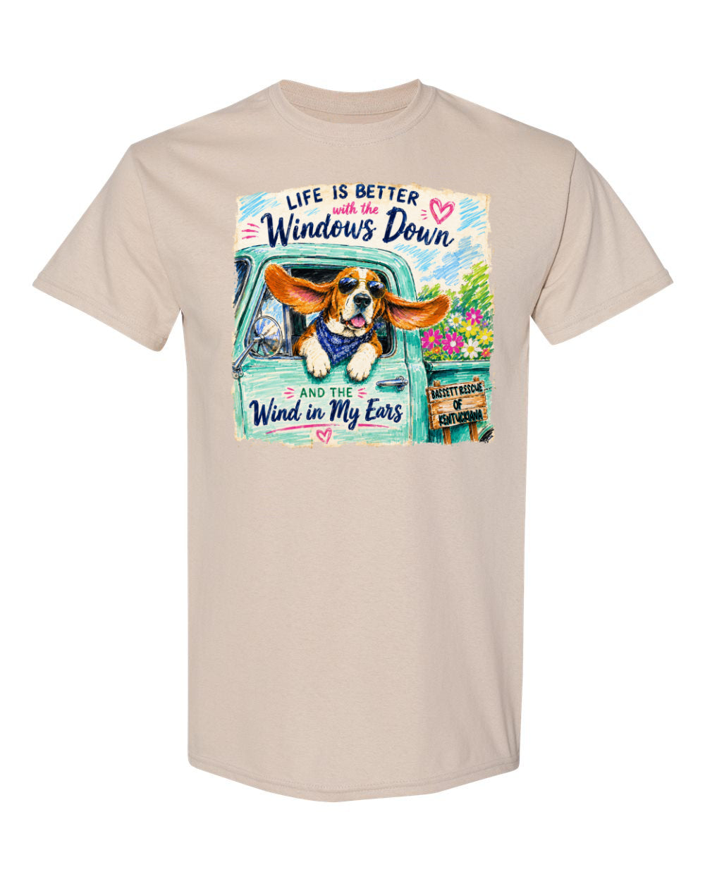 Life is Better with a Basset T-shirt