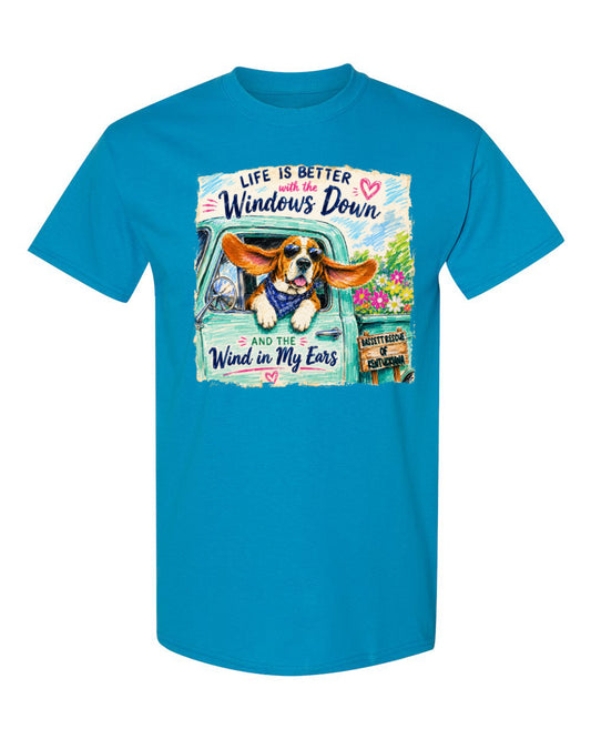 Life is Better with a Basset T-shirt