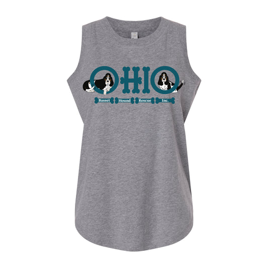 Ohio Basset Hound Logo Women's Sleeveless