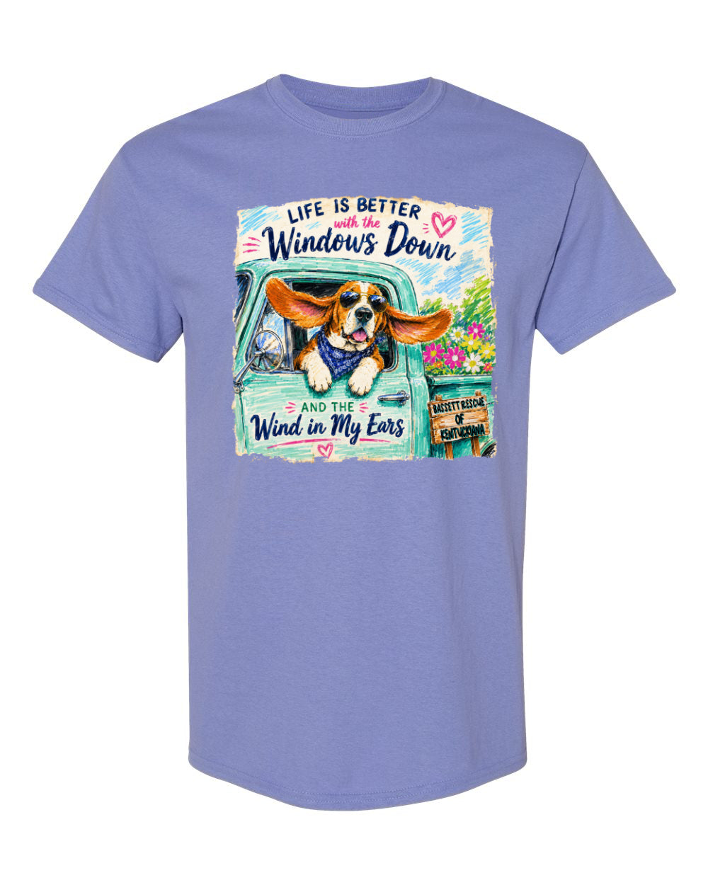 Life is Better with a Basset T-shirt
