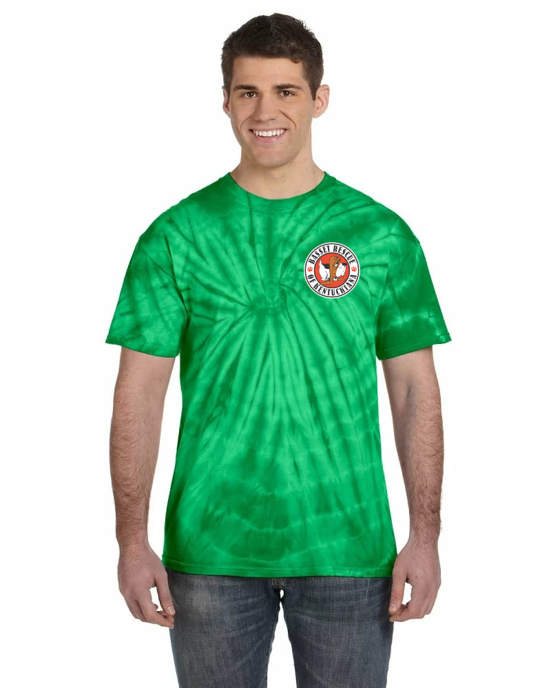 Basset Rescue of Kentuckiana Logo Tie-Dye Shirts
