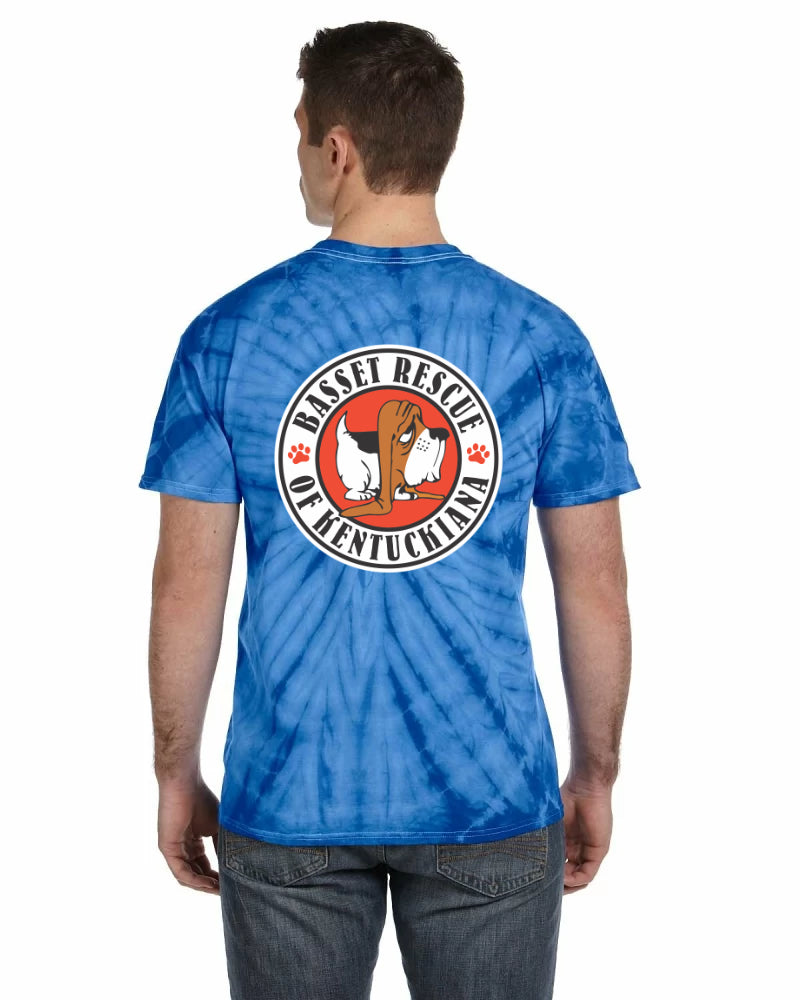 Basset Rescue of Kentuckiana Logo Tie-Dye Shirts