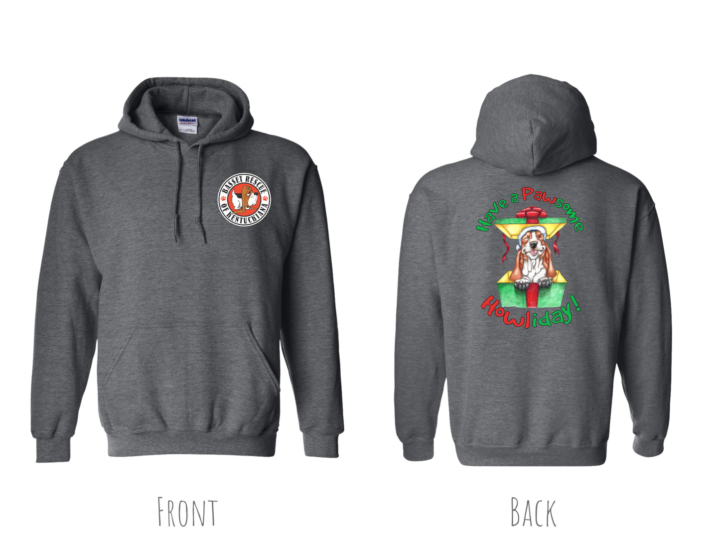 Holiday Basset Hoodie *7 COLORS*