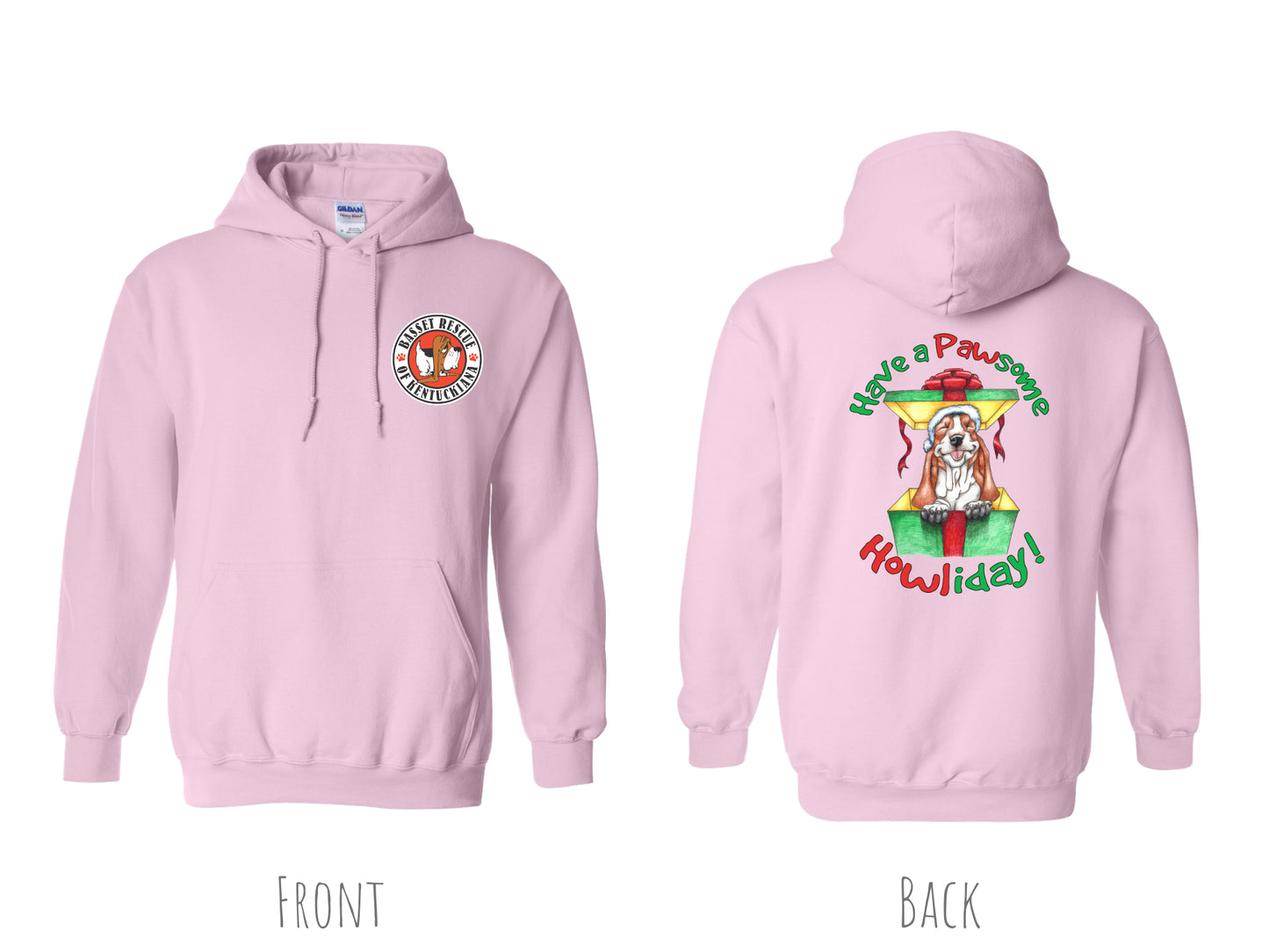 Holiday Basset Hoodie *7 COLORS*