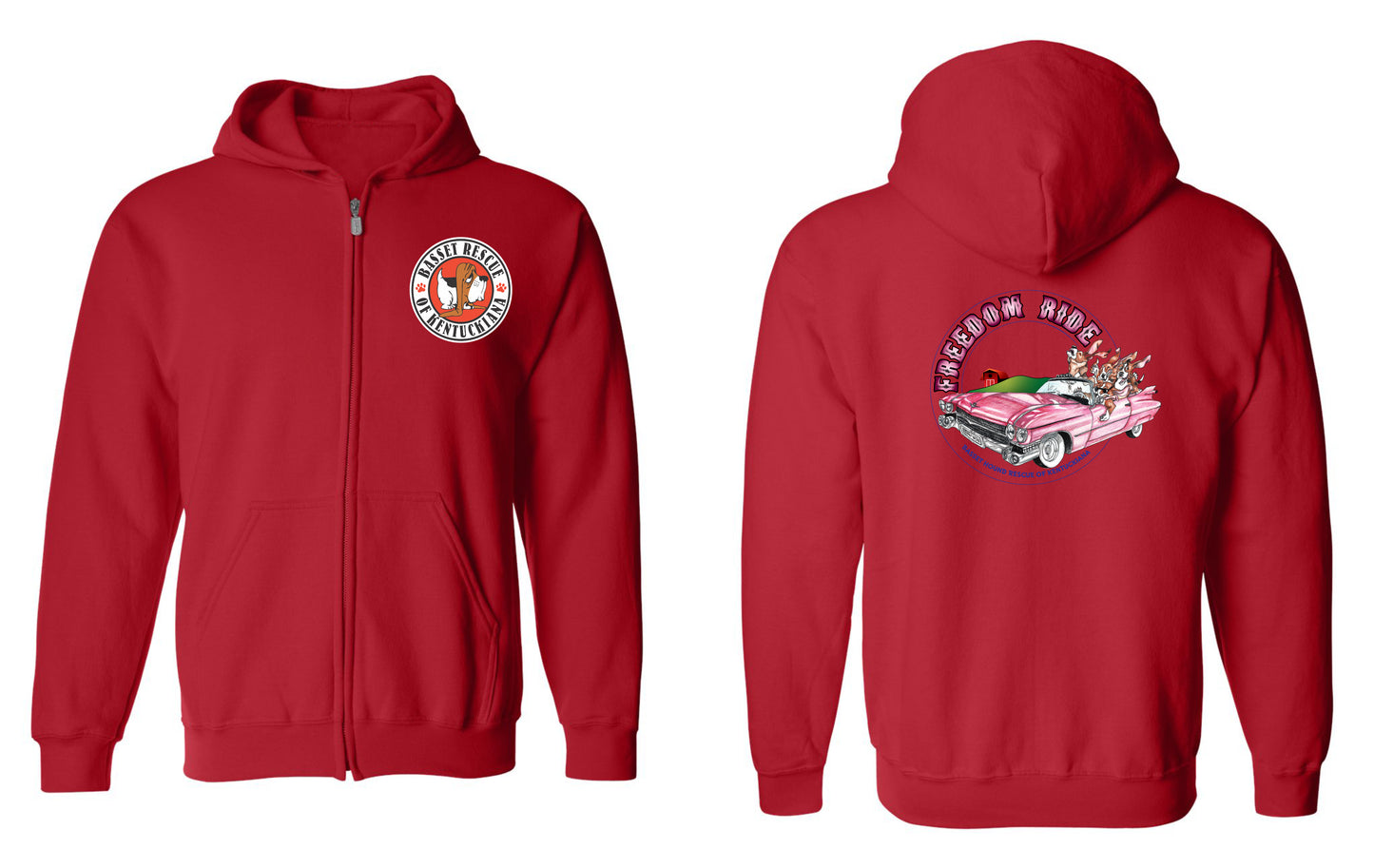 Cadillac Freedom Ride Zip Up Hoodie